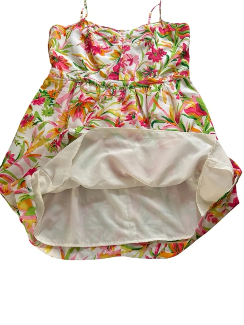 NWT J Crew Tropical Floral Seaside Cami Dress Spaghetti Strap Dress w/Pockets 14